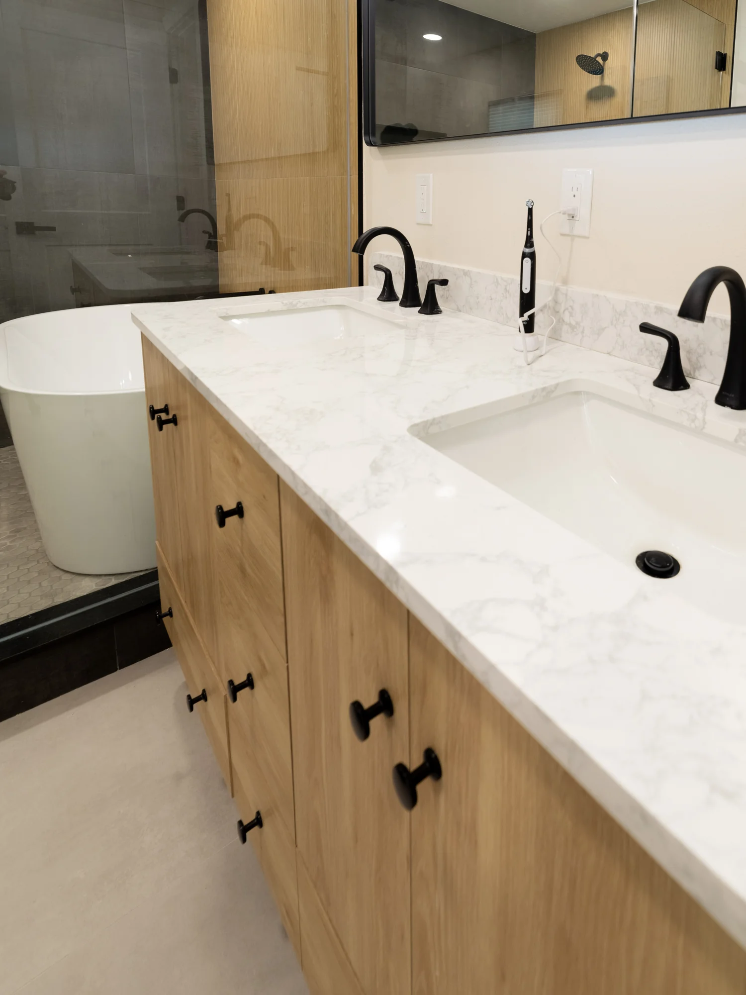 Tampa bathroom remodel by Salt & Pepper